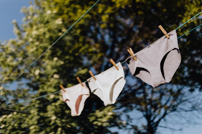 full brief underwear on clothesline