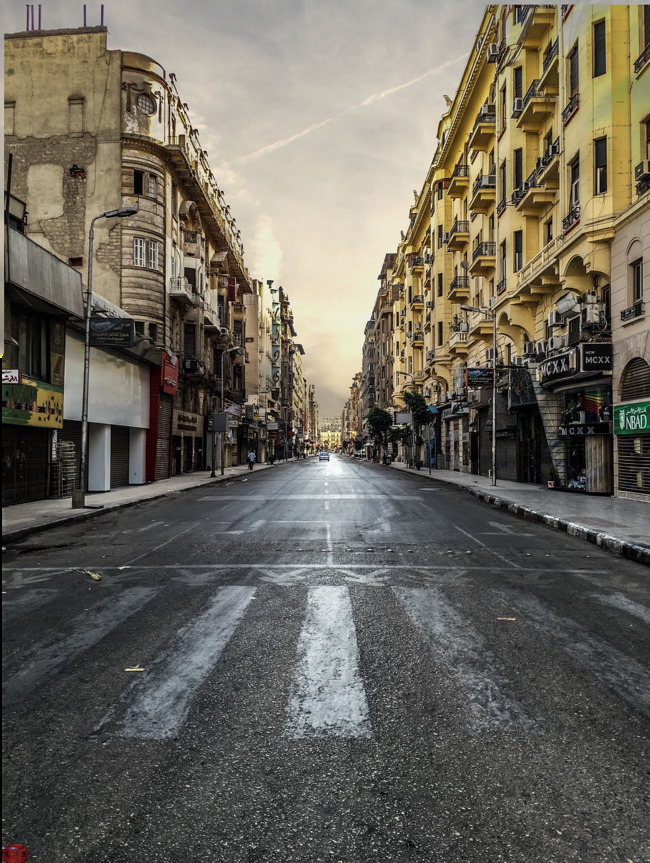deserted european street
