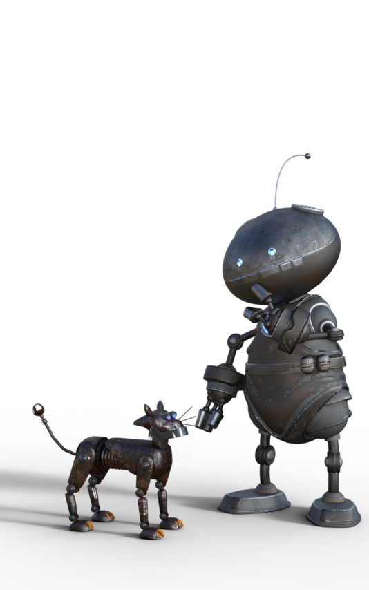 robot and robot dog