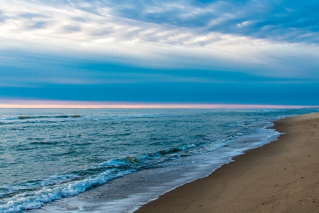 beach at sunrise